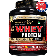 MuscleXP 100% Whey Protein - 2Kg (4.4 lbs), Double Rich Chocolate - The New Whey Standards