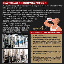 MuscleXP 100% Whey Protein - 2Kg (4.4 lbs), Double Rich Chocolate - The New Whey Standards